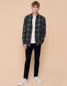 Camisa de cuadros Pull and Bear